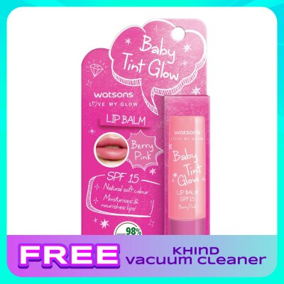 WATSONS Baby Tint Glow Lip Balm SPF15 Berry Pink 3.9G