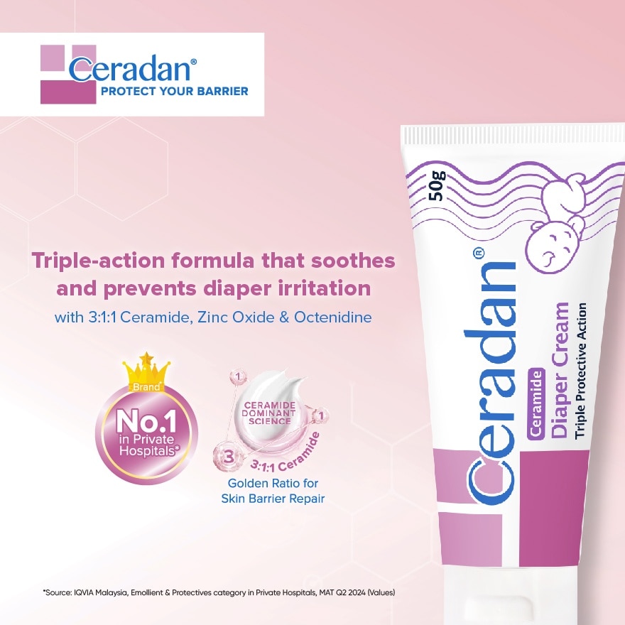 Diaper Cream Triple Protective Action 50g