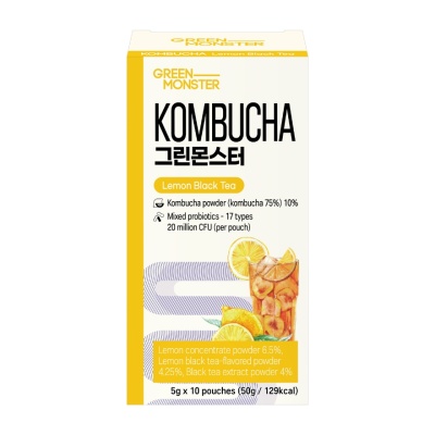 GREEN MONSTER Kombucha Lemon Black Tea Flavoured 5gx10s image