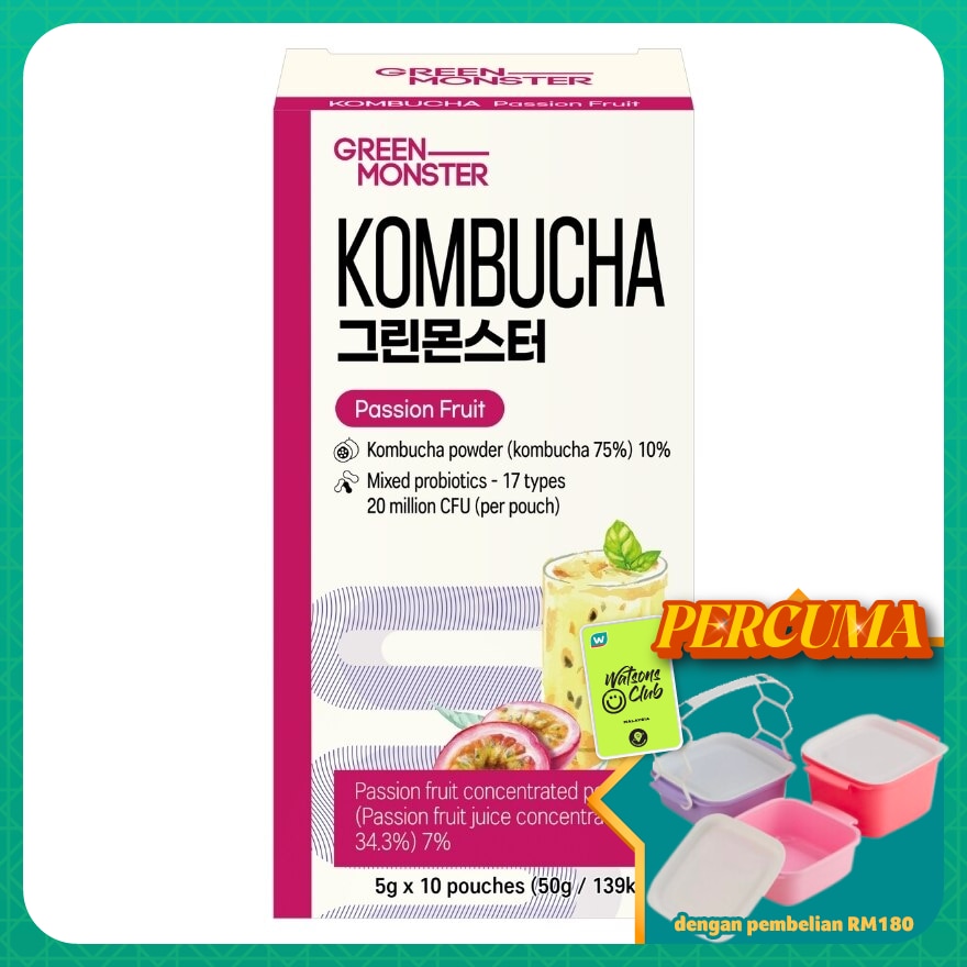 Kombucha Passion Fruit Flavoured 5gx10s