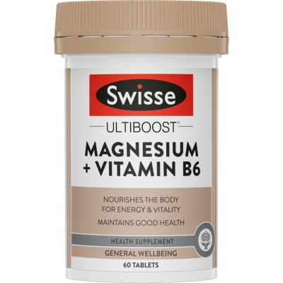 SWISSE - Ultiboost Magnesium + Vit B6 60s