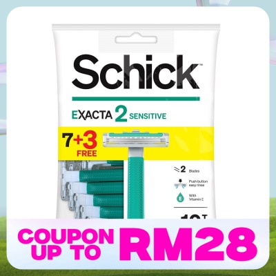 SCHICK Exacta 2 Sensitive Disposable Razor 7+3S