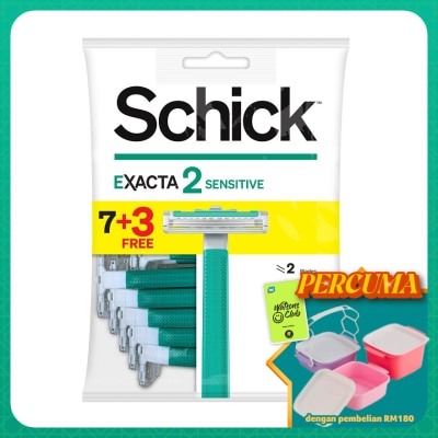 SCHICK - Exacta 2 Sensitive Disposable Razor 7+3S