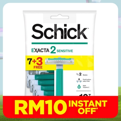 SCHICK Exacta 2 Sensitive Disposable Razor 7+3S