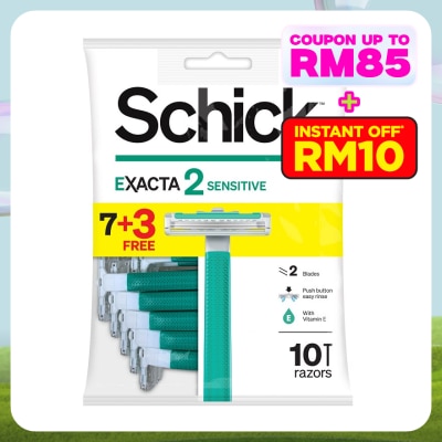SCHICK Exacta 2 Sensitive Disposable Razor 7+3S