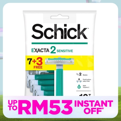 SCHICK Exacta 2 Sensitive Disposable Razor 7+3S