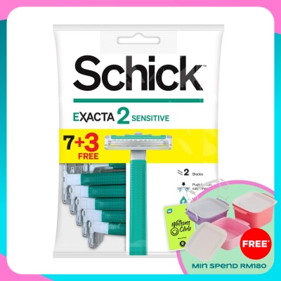 SCHICK Exacta 2 Sensitive Disposable Razor 7+3S