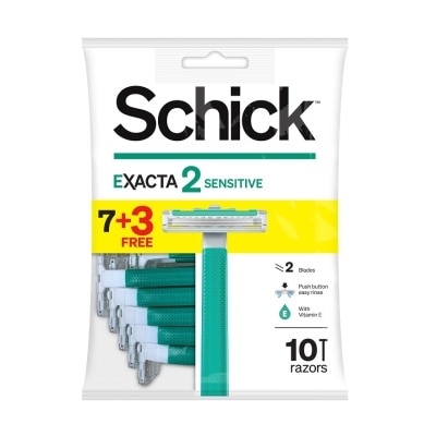 SCHICK Exacta 2 Sensitive Disposable Razor 7+3S