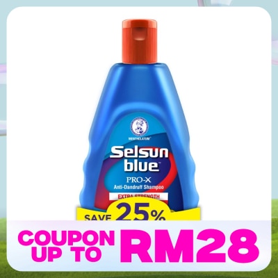 SELSUN BLUE PRO-X Anti-Dandruff Shampoo Extra Strength Value Pack 200ml+120ml