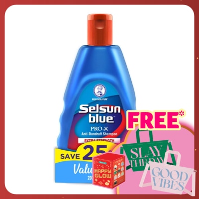 SELSUN BLUE PRO-X Anti-Dandruff Shampoo Extra Strength Value Pack 200ml+120ml