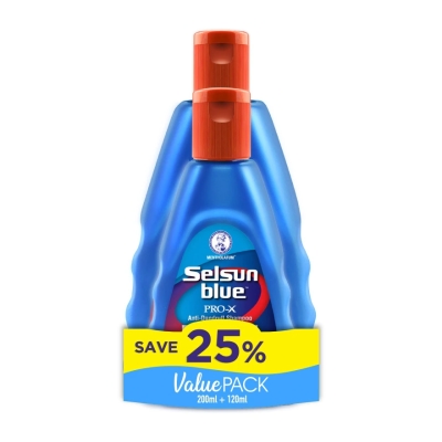 SELSUN BLUE - PRO-X Anti-Dandruff Shampoo Extra Strength Value Pack 200ml+120ml image