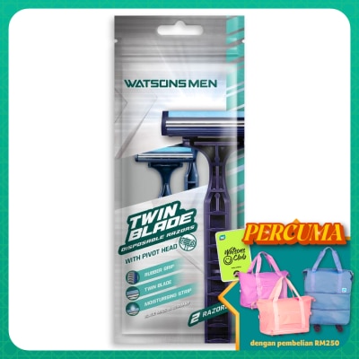 WATSONS MEN - Men Twin Blade Disposable Razors 2S