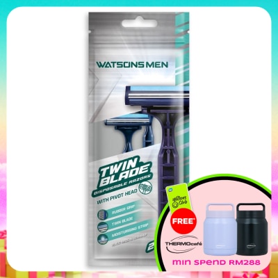 WATSONS MEN - Men Twin Blade Disposable Razors 2S