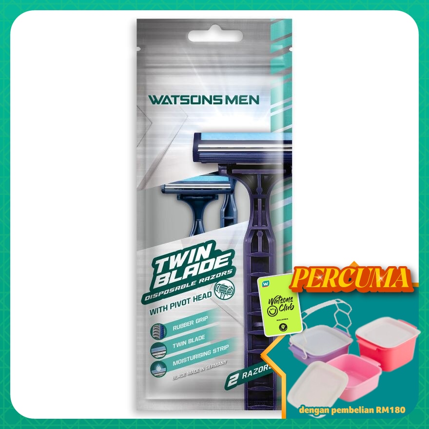 Men Twin Blade Disposable Razors 2S