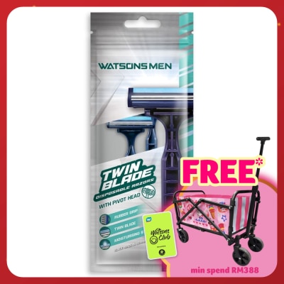WATSONS MEN Men Twin Blade Disposable Razors 2S