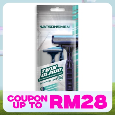 WATSONS MEN Men Twin Blade Disposable Razors 2S