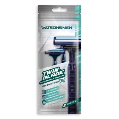 WATSONS MEN Men Twin Blade Disposable Razors 2S