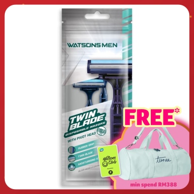 WATSONS MEN Men Twin Blade Disposable Razors 2S