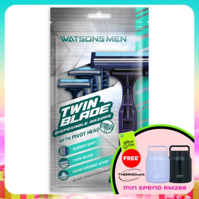 WATSONS MEN - Men Twin Blade Disposable Razors 6S
