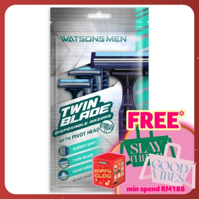 WATSONS MEN Men Twin Blade Disposable Razors 6S