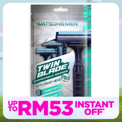 WATSONS MEN Men Twin Blade Disposable Razors 6S