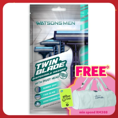 WATSONS MEN Men Twin Blade Disposable Razors 6S
