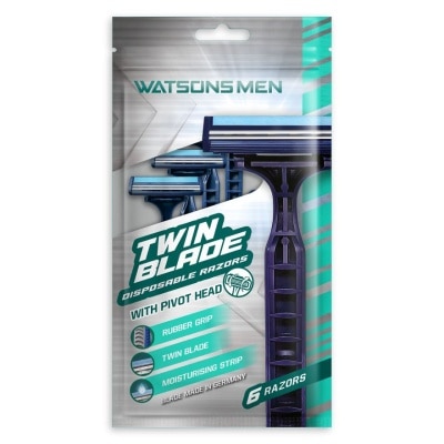 WATSONS MEN Men Twin Blade Disposable Razors 6S