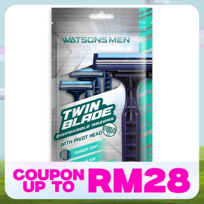 WATSONS MEN Men Twin Blade Disposable Razors 6S