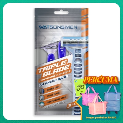 WATSONS MEN - Men Triple Blade Disposable Razors 3S