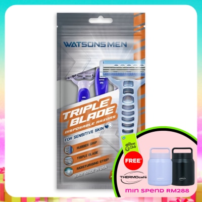 WATSONS MEN - Men Triple Blade Disposable Razors 3S