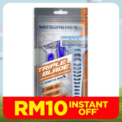 WATSONS MEN Men Triple Blade Disposable Razors 3S