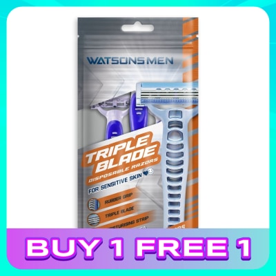 WATSONS MEN Men Triple Blade Disposable Razors 3S