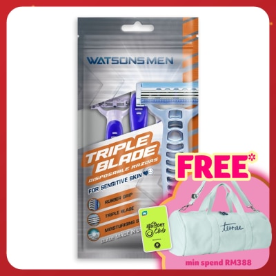 WATSONS MEN Men Triple Blade Disposable Razors 3S
