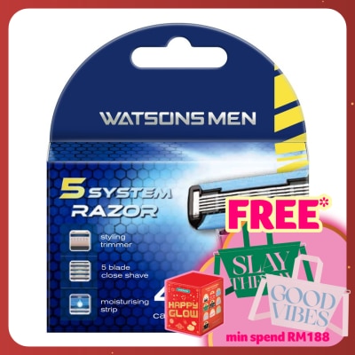 WATSONS MEN Men 5-Blade Razor Cartridge 4S