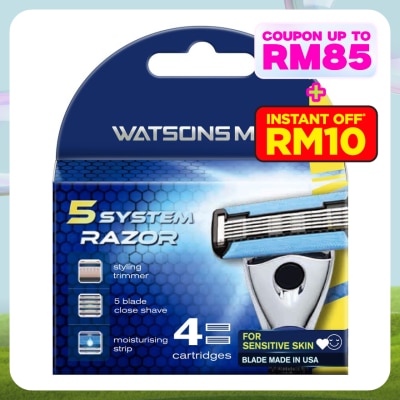 WATSONS MEN Men 5-Blade Razor Cartridge 4S