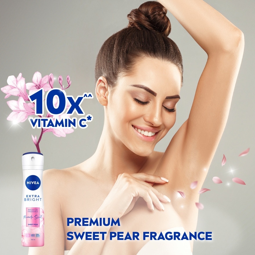 Deo Female Extra Bright Miracle Sweet Spray 150ml x2