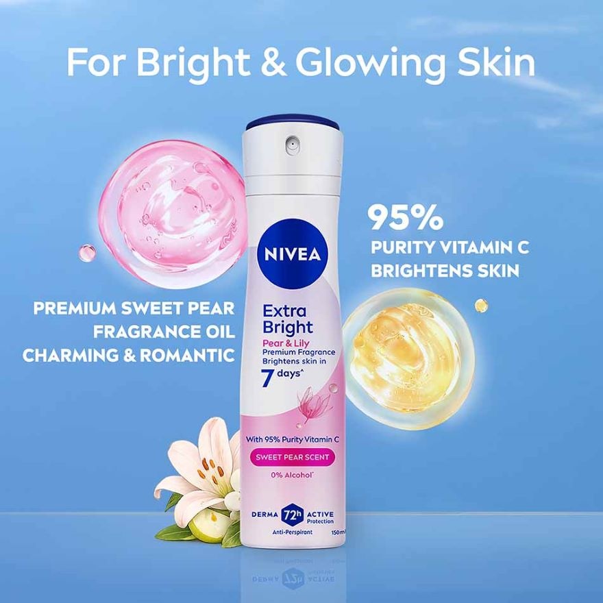 Deodorant Female Extra Bright Miracle Sweet Spray 150ml x2 image