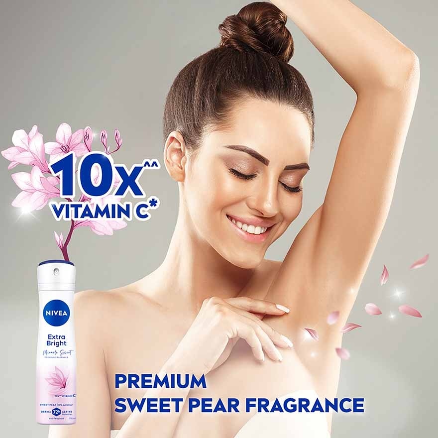 Deo Female Extra Bright Miracle Sweet Spray 150ml x2