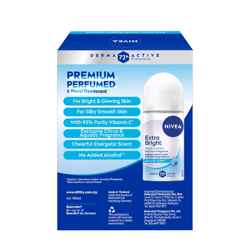 Deo Female Extra Bright Fresh Lavier Roll On 50ML TWP