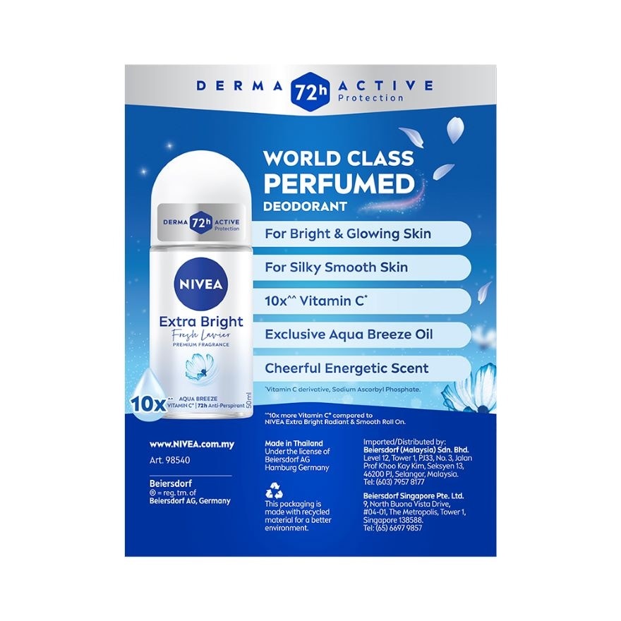Deo Female Extra Bright Fresh Lavier Roll On 50ML TWP