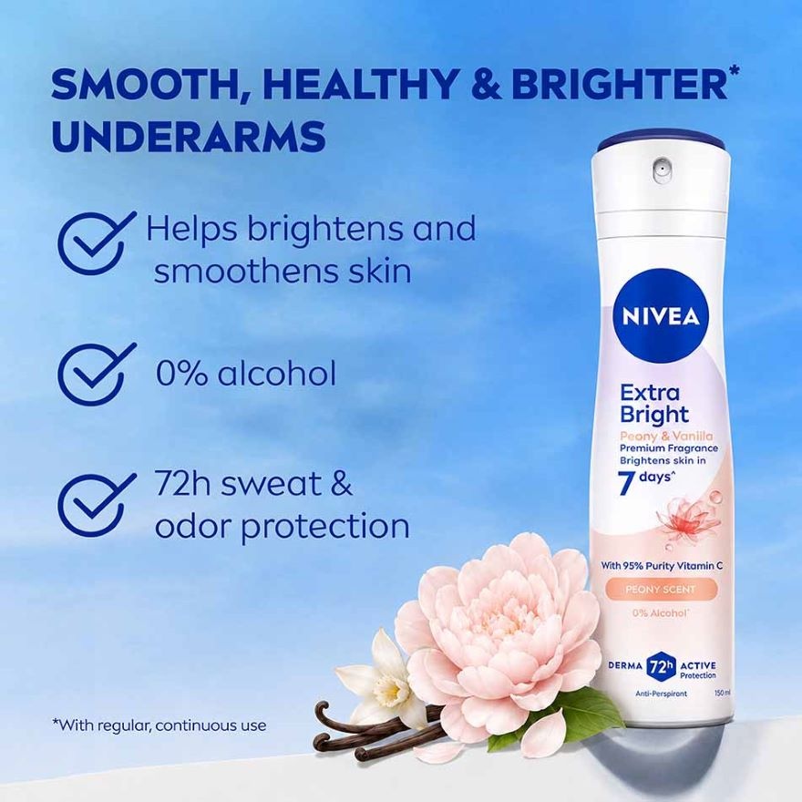Deodorant Female Extra Bright Velvet Romance Spray 150ML