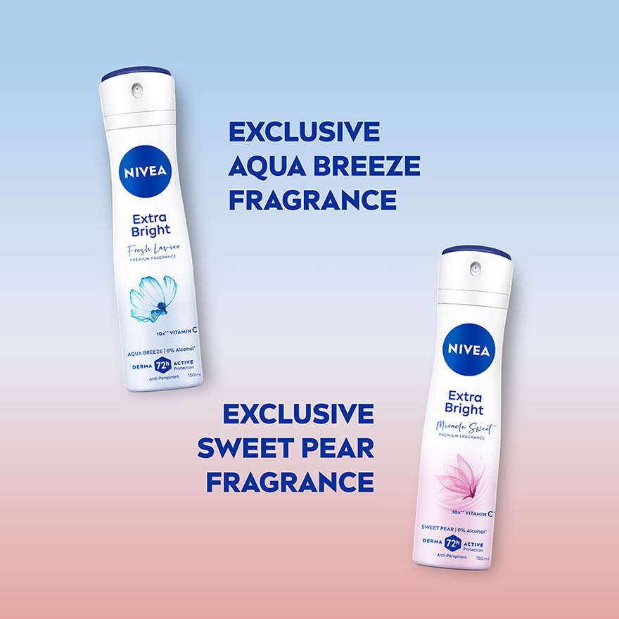 Deodorant Female Extra Bright Velvet Romance Spray 150ML
