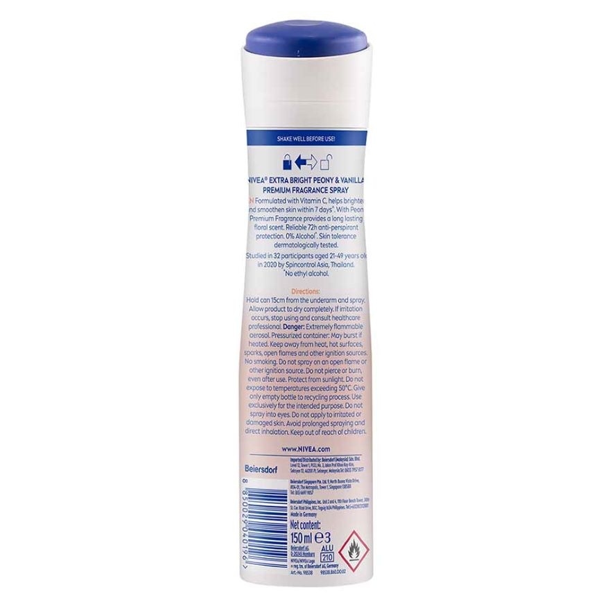 Deodorant Female Extra Bright Velvet Romance Spray 150ML