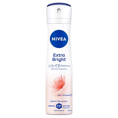 NIVEA Deodorant Female Extra Bright Velvet Romance Spray 150ML