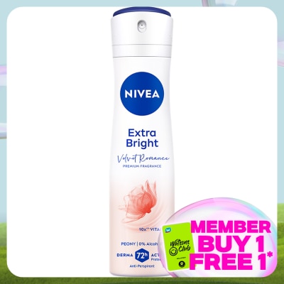 NIVEA Deo Female Extra Bright Velvet Romance Spray 150ML