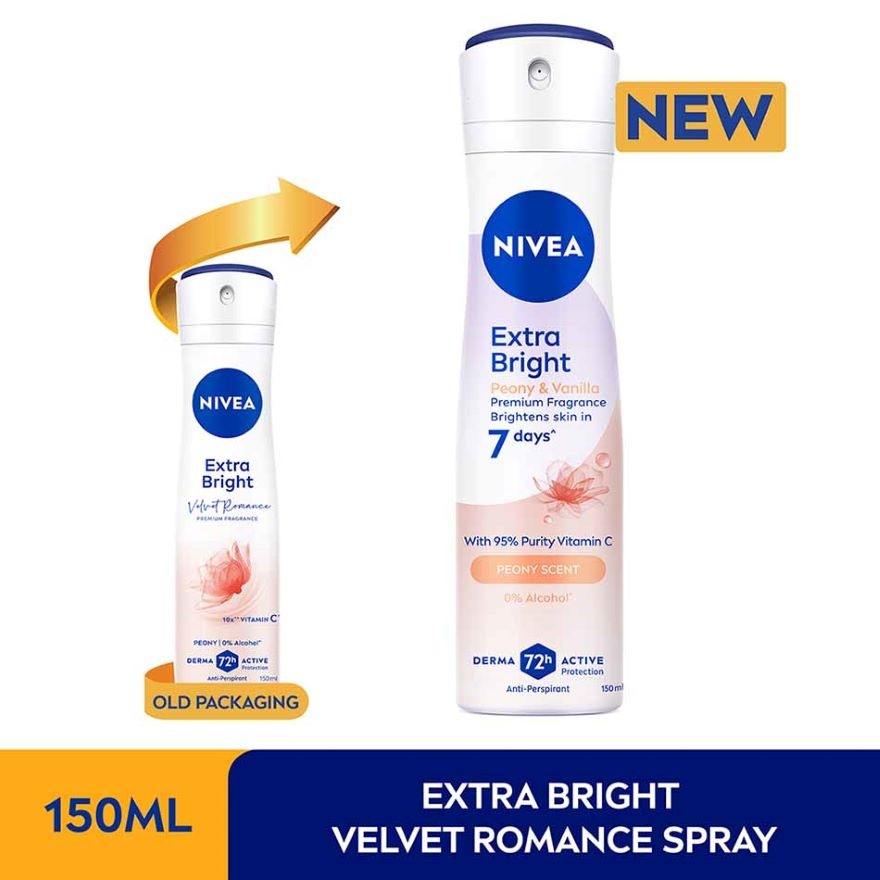Deodorant Female Extra Bright Velvet Romance Spray 150ML