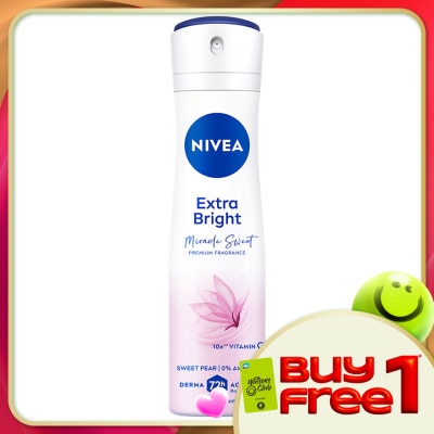 NIVEA - Deodorant Female Extra Bright Miracle Sweet Spray 150ML
