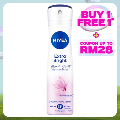 NIVEA Deo Female Extra Bright Miracle Sweet Spray 150ML