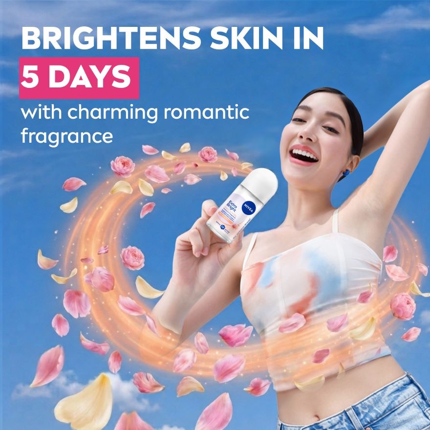 Deodorant Female Extra Bright Peony & Vanilla Roll On 50ML