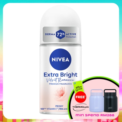 NIVEA - Deodorant Female Extra Bright Velvet Romance Roll On 50ML
